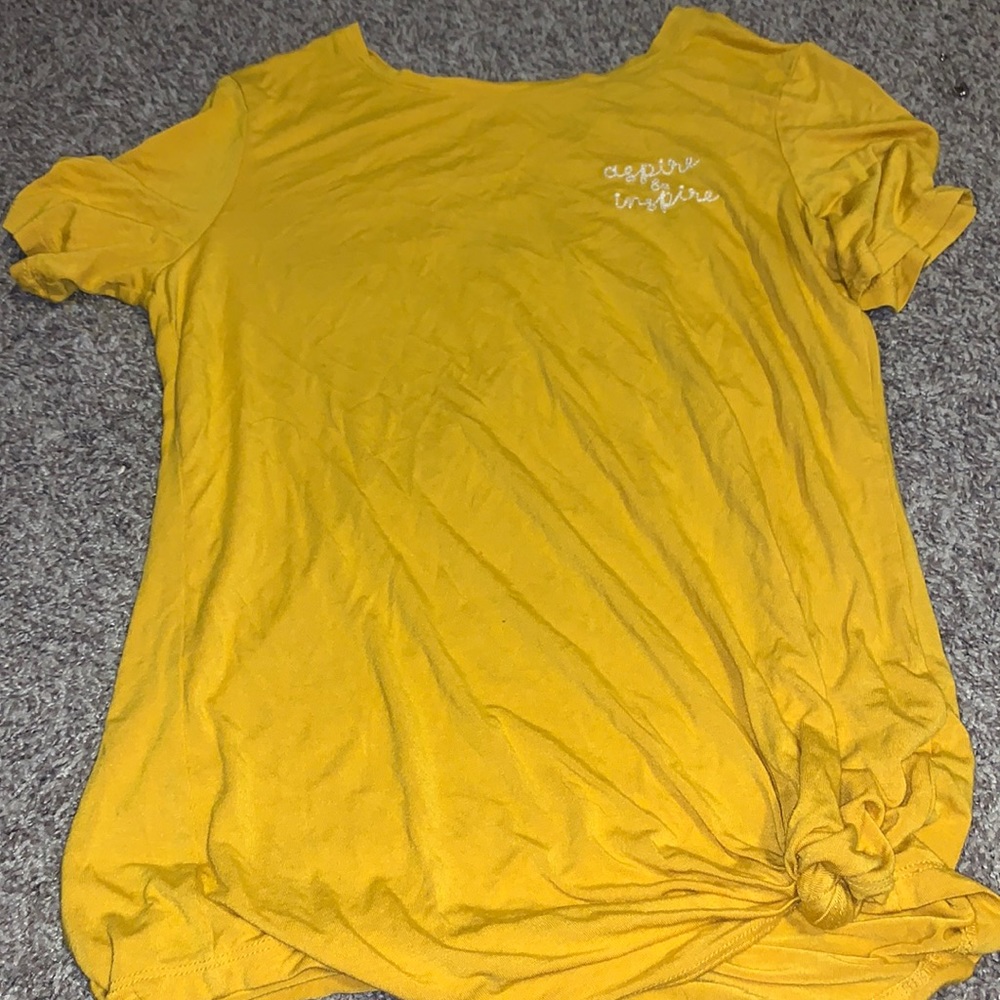 yellow blouse